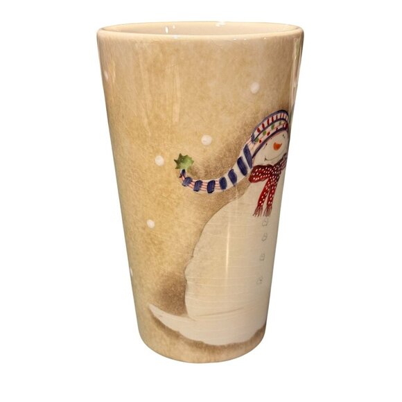 Sakura Snowmates Earthenware large Coffee/Hot Chocolate mug cup Winter Cream - Picture 4 of 7